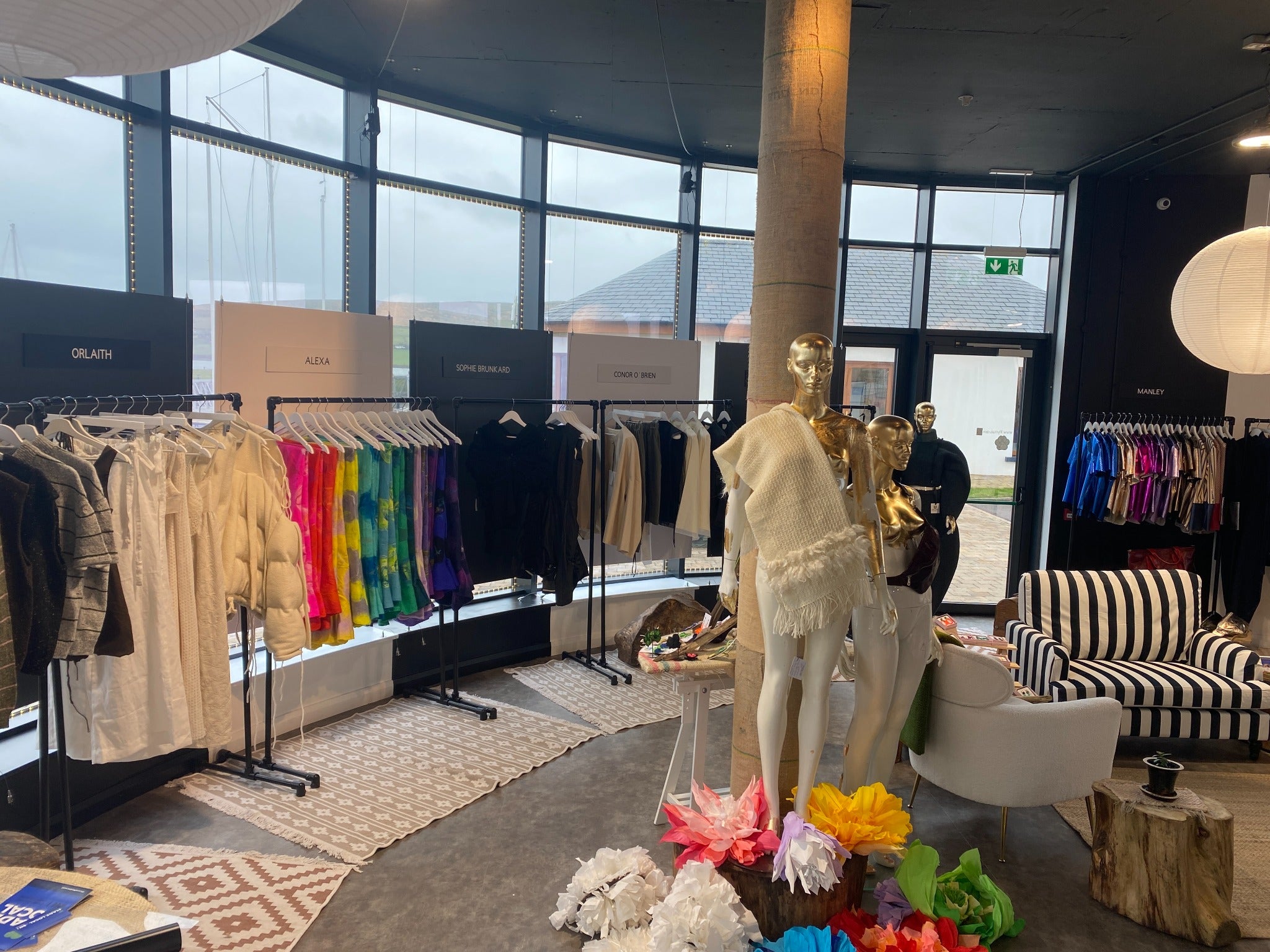 Gold mannequins and Irish fashion inside The Slow Concept