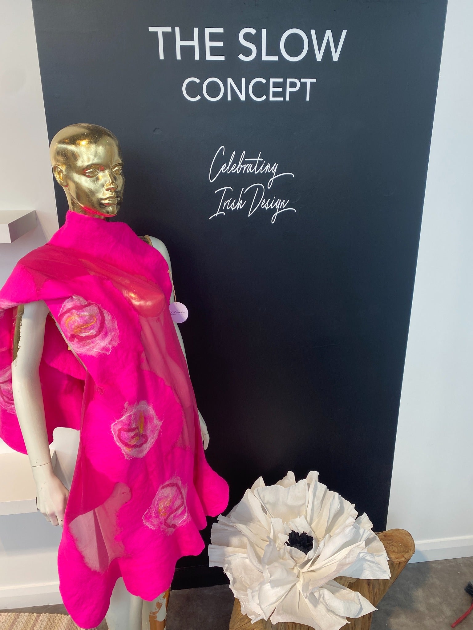 Vivid pink Irish textile design at The Slow Concept